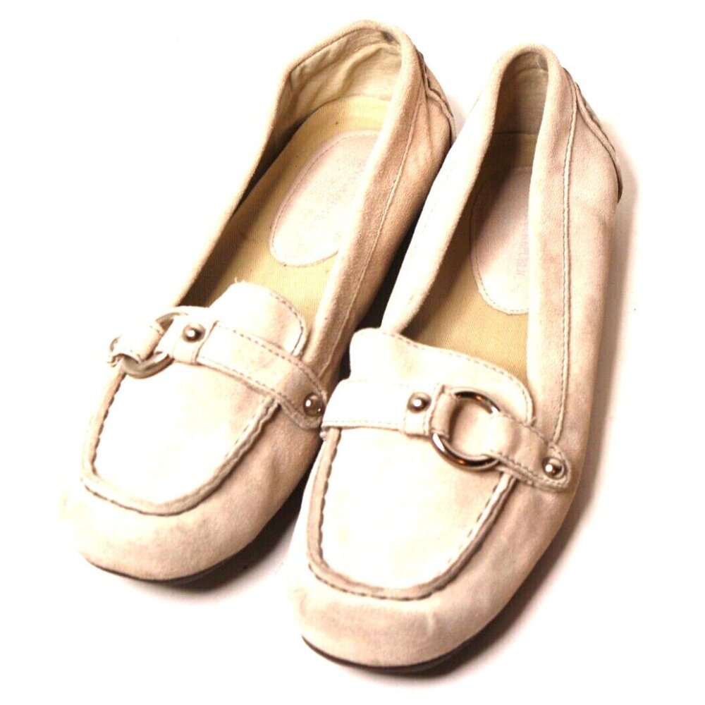 Banana Republic Shoes Womens Size 7 Suede Leather Moccasins Flats Slip Loafers